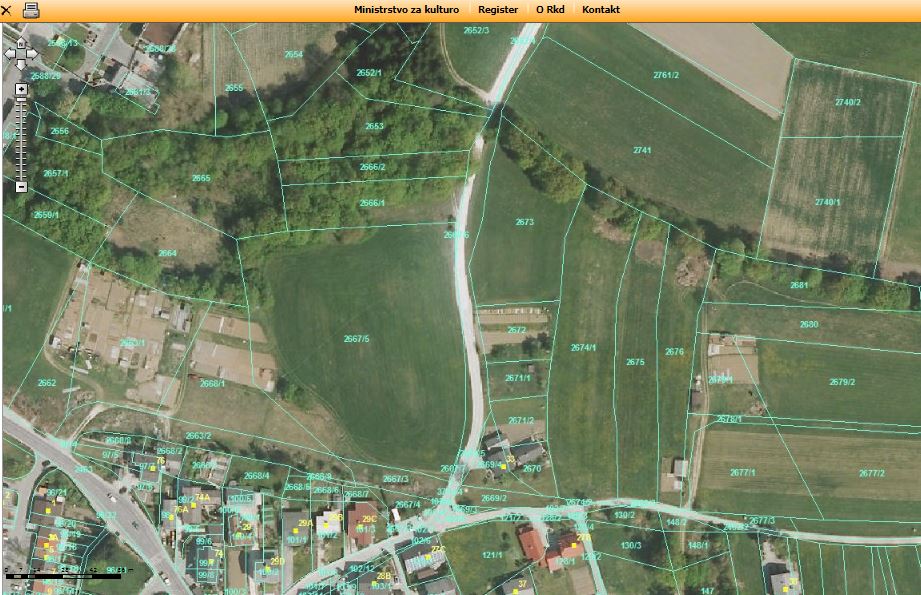 Franciscejski kataster today